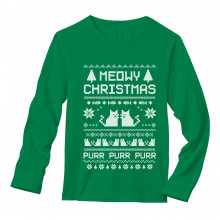 Meowy Christmas Ugly Sweater - Cute Xmas Party