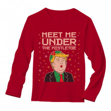 Funny Mistletoe Donald Trump Ugly Christmas Party