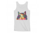 Kitty Lover Rainbow Fluffy Cat Neon Graphic Gift
