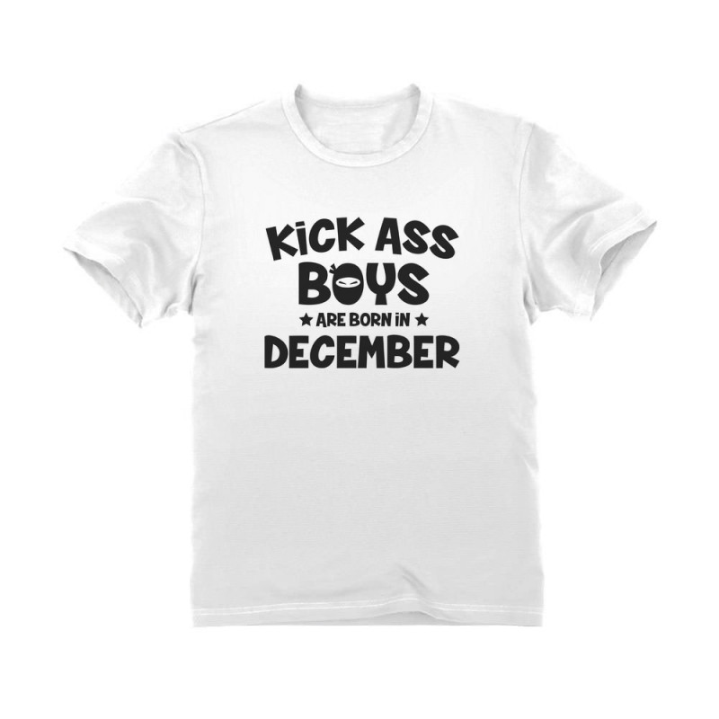 Kick Ass Boys are Born in December Birthday Gift Toddler/Kids Sweatshirts 