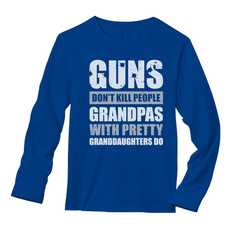 SDHEIJKY Girl Boy Clothing Guns Dont Kill Grandpas with Pretty Granddaughters Do Christmas Short Sleeve Romper Creeper