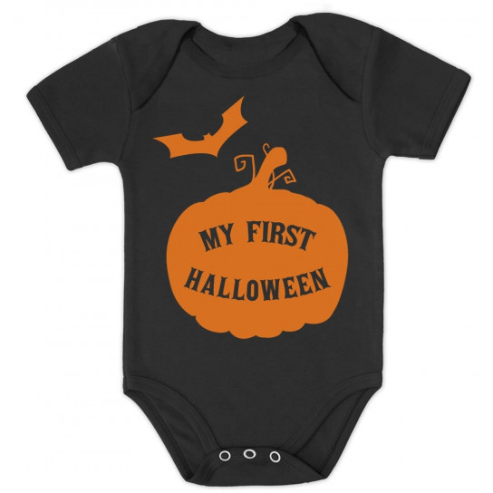 My First Halloween Baby Grow Vest - Cute Pumpkin Unisex
