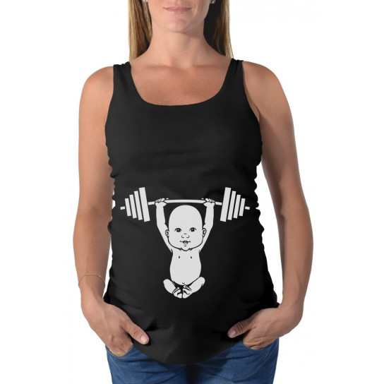 Reps for Mom - Very Cute Baby Lifter - Funny Pregnancy
