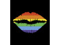 Love No Limits Gay Pride Flag On Lips