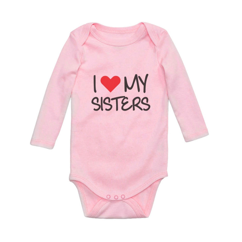 I Love My Sisters Siblings Baby Shower Gift Babies - Siblings - Greenturtle