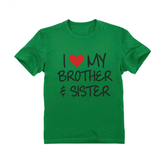 I love My Brother & Sister Siblings Gift Children