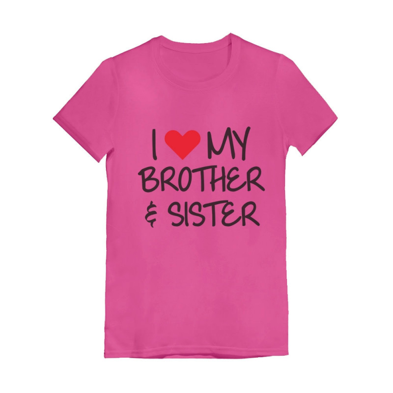 I love My Brother & Sister Siblings Gift Children - Siblings - Greenturtle