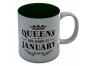QUEENS Are Born In January Birthday Gift Ceramic