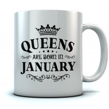 QUEENS Are Born In January Birthday Gift Ceramic