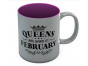 QUEENS Are Born In February Birthday Gift Ceramic