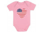 American Heart Flag Love USA Babies