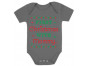 Cute Xmas Baby Grow Vest - First Christmas With Mommy