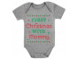 Cute Xmas Baby Grow Vest - First Christmas With Mommy