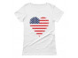 American Heart Flag Love USA