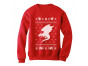 Big White Dragon Ugly Christmas Sweater Xmas Apparel