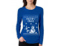 Christmas Funny Dog & Snowman - Ugly Sweater - Merry Xmas