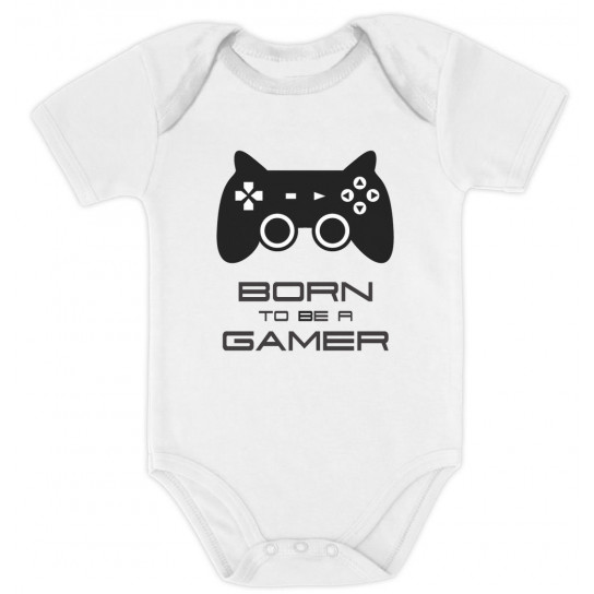 Born To Be a Gamer Cute Bodysuit - Future Gamer Funny