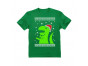 Big Green Trex Santa Ugly Christmas Sweater - Funny