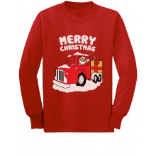 Merry Christmas Santa Gift Truck