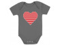 Red Striped Heart Love - Valentine's Day Gift Cute Babies