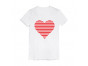 Red Striped Heart Love - Valentine's Day Gift