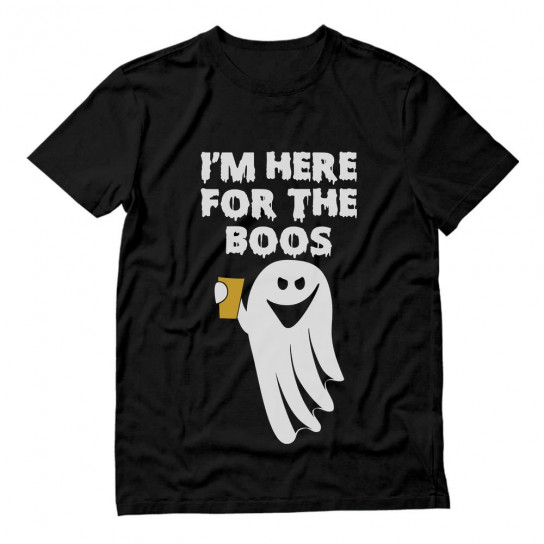 I'm Here For The Booze Boo Ghost Funny Halloween