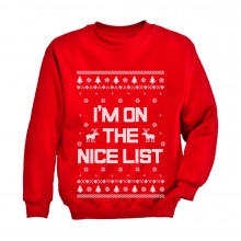I'm On The Nice List Funny Ugly Christmas