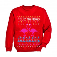 Feliz Navidad Flamingo Ugly Christmas Sweater