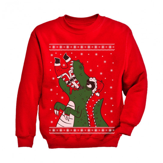 Santa Claws T-Rex VS Santa Funny Ugly Christmas