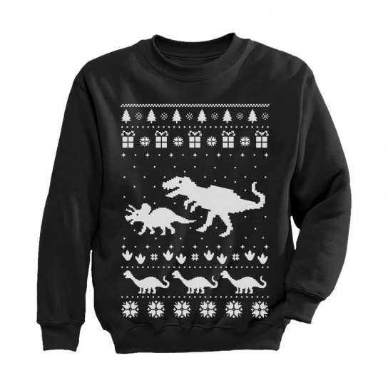 Dinosaur T-Rex Ugly Christmas Cute Holidays
