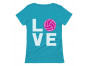 Love Volleyball Pink Ball