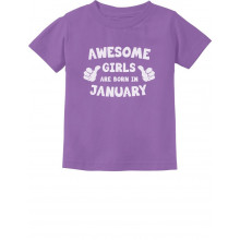 Awesome Girls Are Born In January Birthday