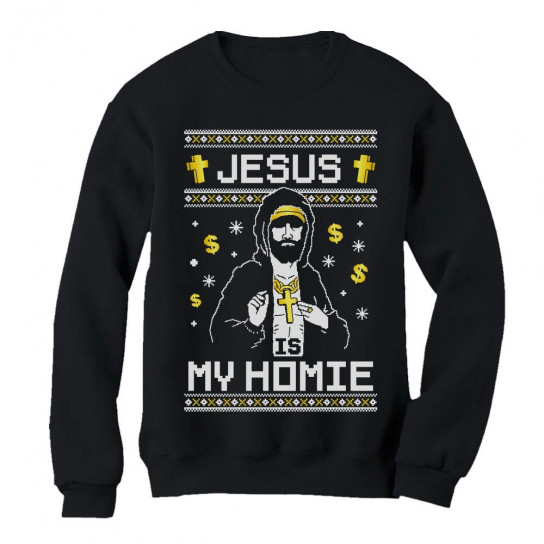 Jesus Is My Homie Ugly Christmas Sweater