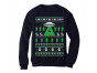 Alien Reindeer Abduction Ugly Christmas Sweater