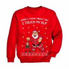 I Touch My Elf Ugly Christmas Sweater