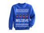 Believe Black Santa Elves Ugly Christmas Sweater