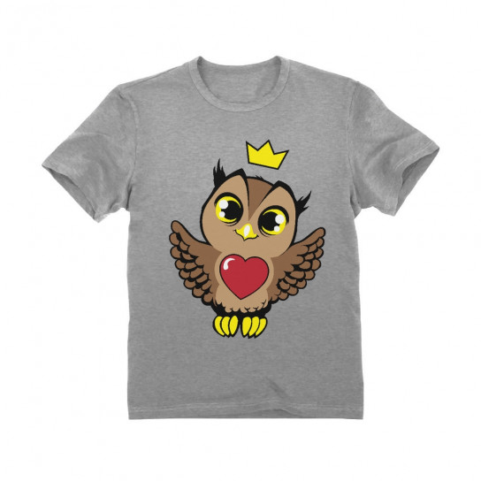 Little Girls Cute Owl with Crown