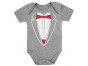 Red Bow Tie Printed Suit Tuxedo Babies