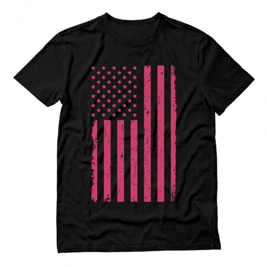 Pink U.S.A Flag