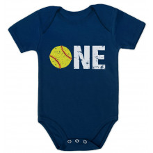 1st Birthday Gift for One Year old Softball