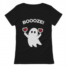 Booze Ghost Boo Halloween Party Wine Lovers