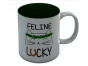 St. Patrick's Day Feline Lucky Green Clovers Coffee