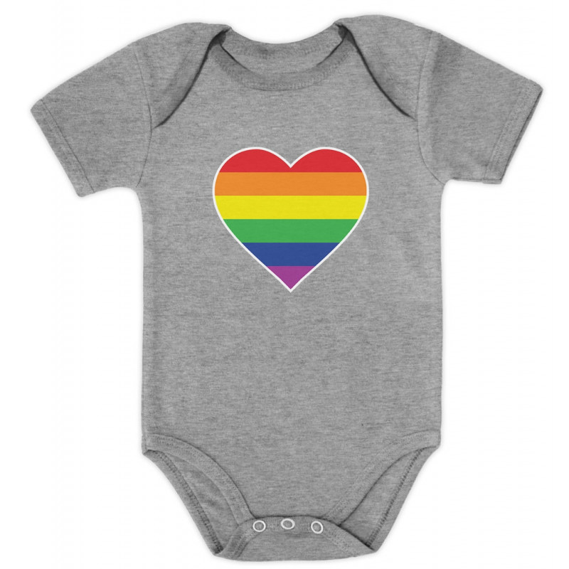 Love Pride Gay & Lesbian Rainbow Heart Flag - Babies - LGBT / Gay Pride ...