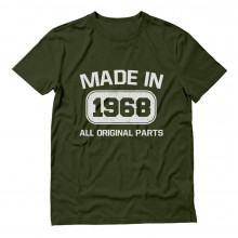 Made In 1968 All Original Parts Birthday