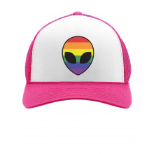 Alien UFO Rainbow Flag Gay & Lesbian