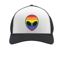 Alien UFO Rainbow Flag Gay & Lesbian