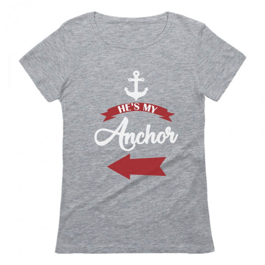 He's My Anchor - Cute Valentine's Day Couple Set
