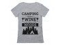 Camping Wine Sitting In The Woods Camper
