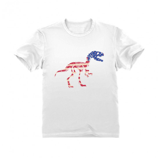 USA T-Rex Dinosaur American Flag