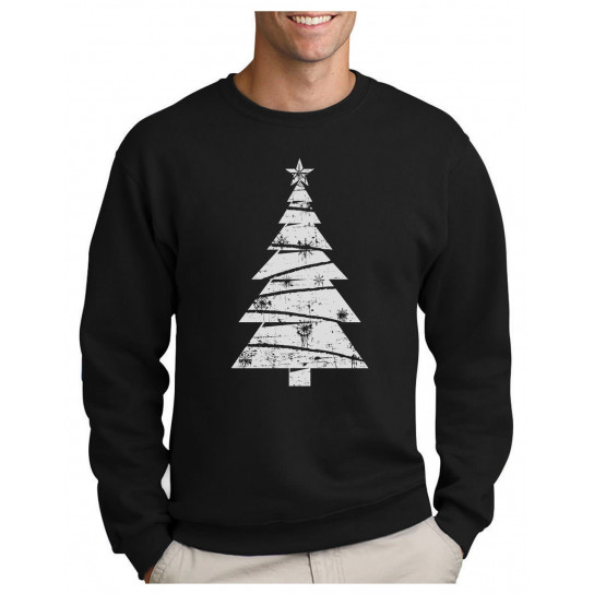 T-Shirts Pull de Noel Sapin Arbre de Noël Distressed Sweatshirt